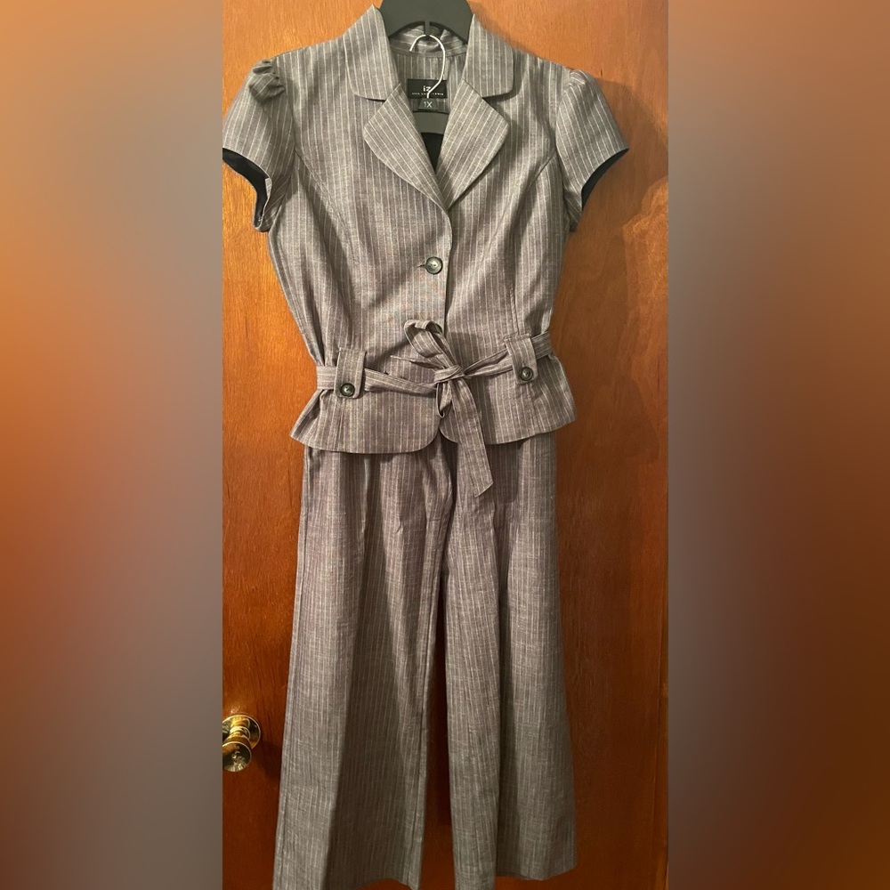 Women’s suit jacket and pants  pin stripe